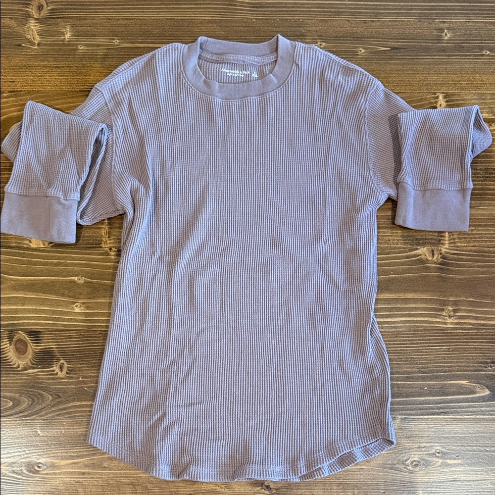 Abercrombie & Fitch Waffle Long Sleeve Shirt